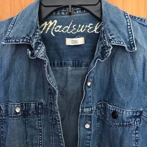 Madewell Button Down Denim Oxford